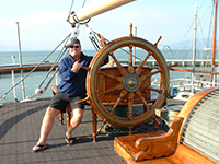 On the Balclutha at the historic ships on Hyde Pier
